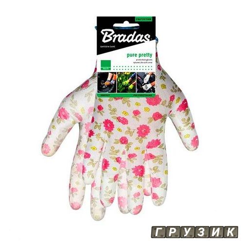 Защитные перчатки, Pure Pretty, полиуретан, размер 6 RWPPR6 Bradas
