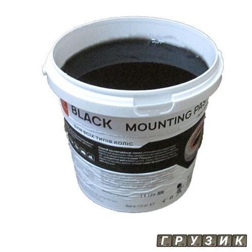 Монтажная паста 1 кг черная гель с герметиком ИнструментаЛЛика Украина
