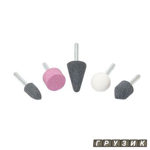 Набор камней абразивных 5 предметов хвостовик 6 мм F-GSK501 Forsage