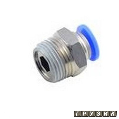 Фитинг для пластиковых трубок 12 мм с наружной резьбой 1/2 RF-SPC12-04 Rock Force