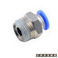 Фитинг для пластиковых трубок 4 мм с наружной резьбой 1/4 RF-SPC04-02 Rock Force