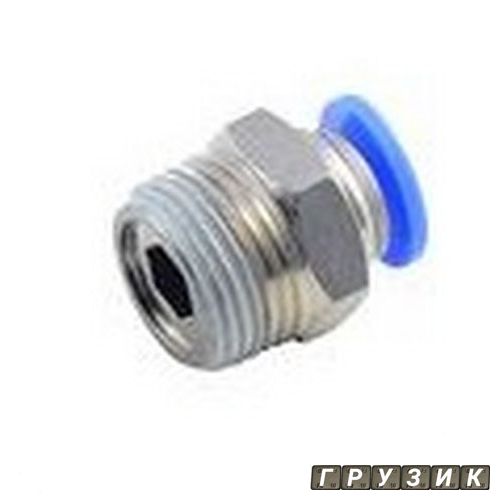 Фитинг для пластиковых трубок 6 мм с наружной резьбой 1/8 RF-SPC06-01 Rock Force