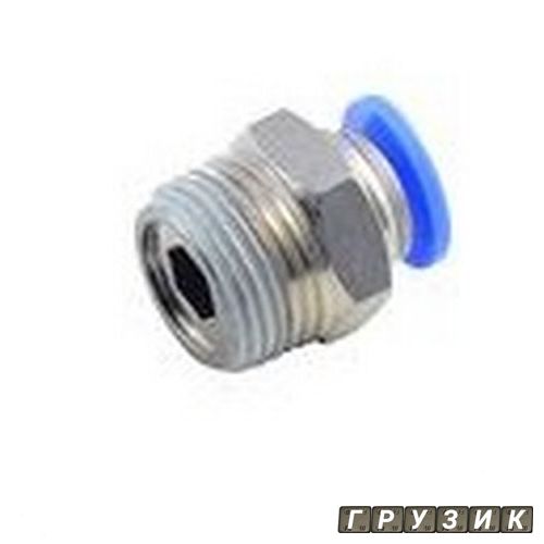 Фитинг для пластиковых трубок 8 мм с наружной резьбой 1/8 RF-SPC08-01 Rock Force