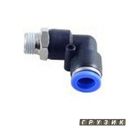 Фитинг угловой для пластиковых трубок 10 мм с наружной резьбой 1/2 RF-SPL10-04 Rock Force