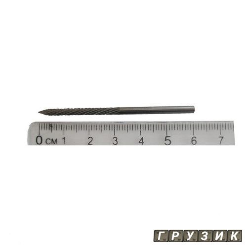 Фреза карбидная диаметр 3 мм HP270В общая длина 60 мм рабочая часть 30 мм