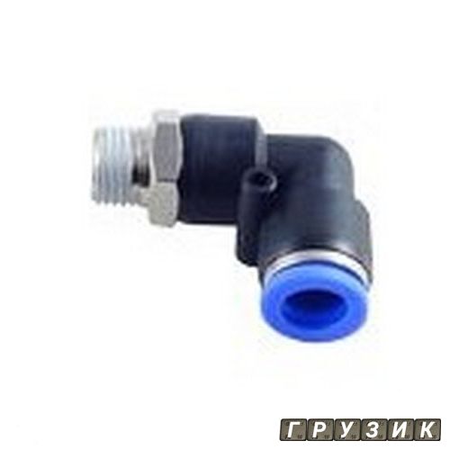 Фитинг угловой для пластиковых трубок 8 мм с наружной резьбой 1/2 RF-SPL08-04 Rock Force