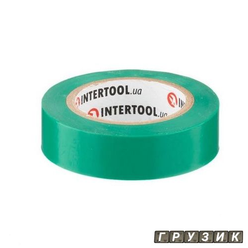 Лента изоляционная 0.15 мм х 17 мм х 10 м зеленая IT-0031 Intertool