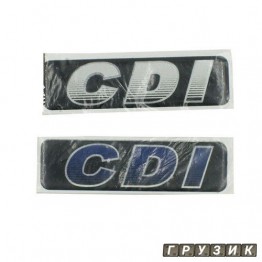 Эмблема силиконовая CDI 10 см х 3 см
