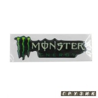 Эмблема силиконовая Monster energy 10 см х 3 см