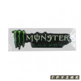 Эмблема силиконовая Monster energy 10 см х 3 см