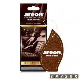Ароматизатор Areon листочек Mon Leather Interior запах свежей дорогой кожи