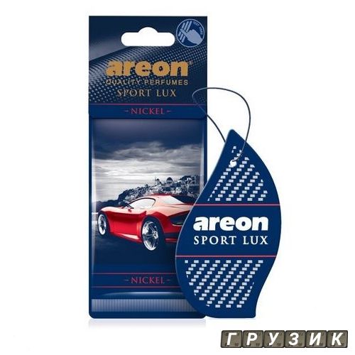 Ароматизатор Areon листочек Sport Lux Nickel пряный розмарин чабрец мускатный орех