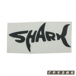 Наклейка Shark черная 10 см х 5 см