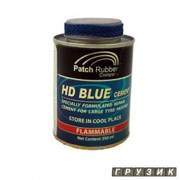 Клей для ремонта камер и шин Patch Rubber HD синий банка с кистью 250 мл