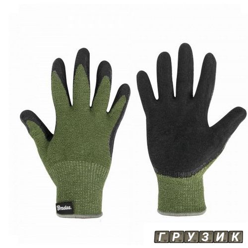 Перчатки защитные TERMO GRIP GREEN латекс размер 10 RWTGG10 Bradas