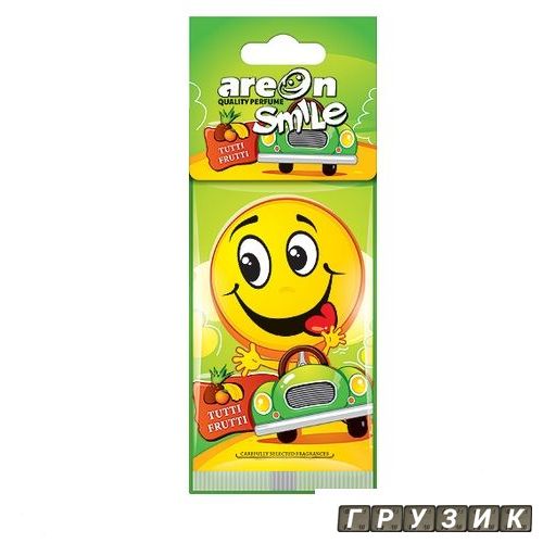 Ароматизатор Areon листочек Smile Dry тутти - фрутти