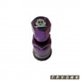 Вентиль легковой разборной фиолетовый плоский низ (колпачок со смайликом мишелинчик)