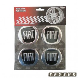 Эмблемы на колпаки Fiat черный цена за 4 шт