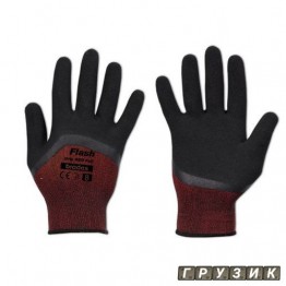Перчатки защитные Flash Grip Red Full латекс размер 11 блистер RWFGRDF11 Bradas