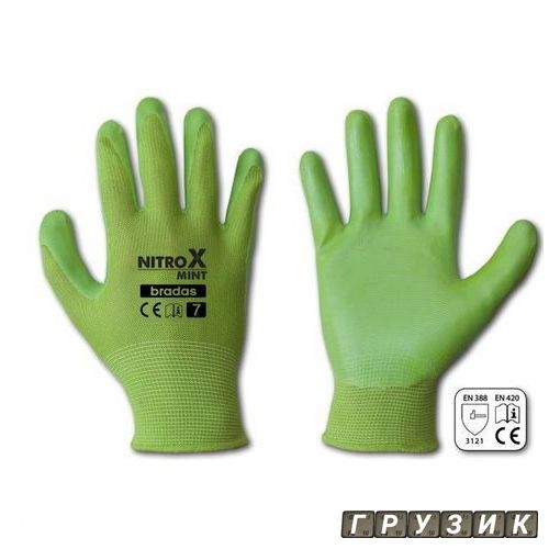 Перчатки защитные Nitrox Mint нитрил размер 6 RWNM6 Bradas