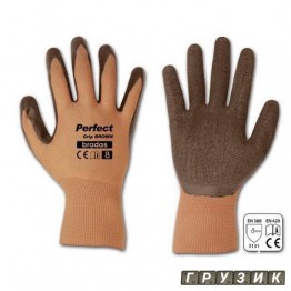 Перчатки защитные Perfect Grip Brown латекс размер 9 RWPGBR9 Bradas