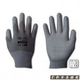 Перчатки защитные Pure Gray полиуретан размер 10 блистер RWPGY10 Bradas