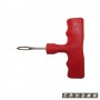 Игла для шнуров короткая красная пластиковая Т-образная ручка Maruni