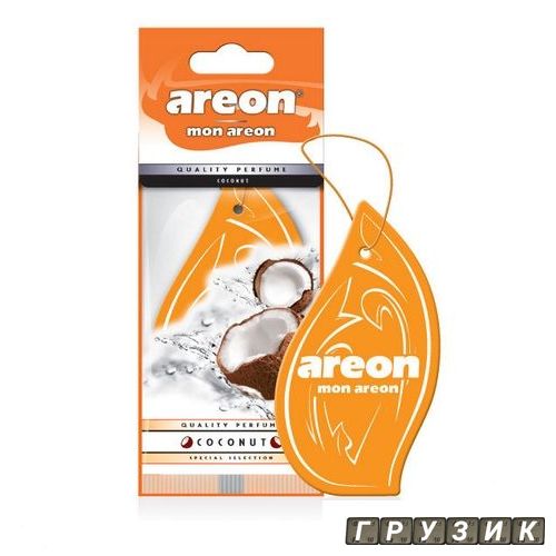 Ароматизатор Areon (листочек) Mon (Coconut) - кокос