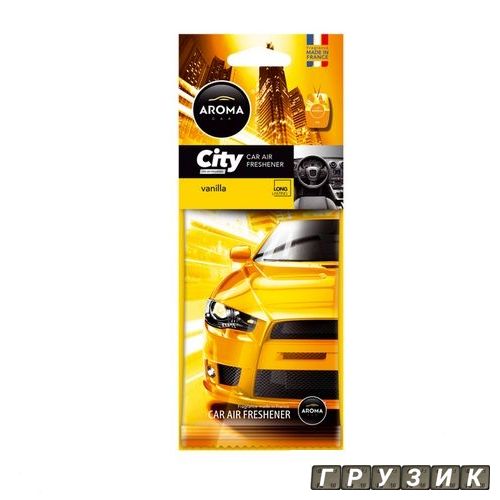 Ароматизатор AROMA Car City Card (vanilla) - ваниль