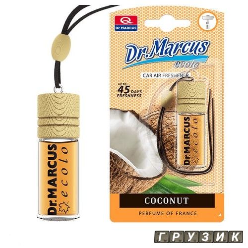 Освежитель воздуха в авто Dr. Marcus Ecolo Coconut - кокос