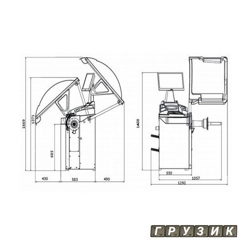 Балансировочный станок MT-3600 UP (автомат) Mondolfo Ferro