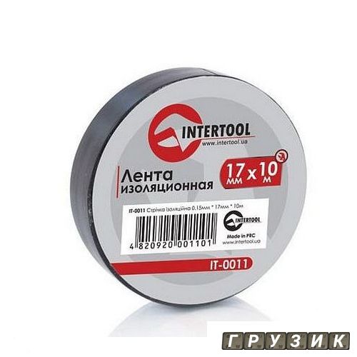 Лента изоляционная 0.15 мм х 17 мм х 10 м черная IT-0011 Intertool