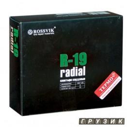 Радиальный пластырь R 19 термо 105 х 120 мм 2 слоя корда Россвик Rossvik